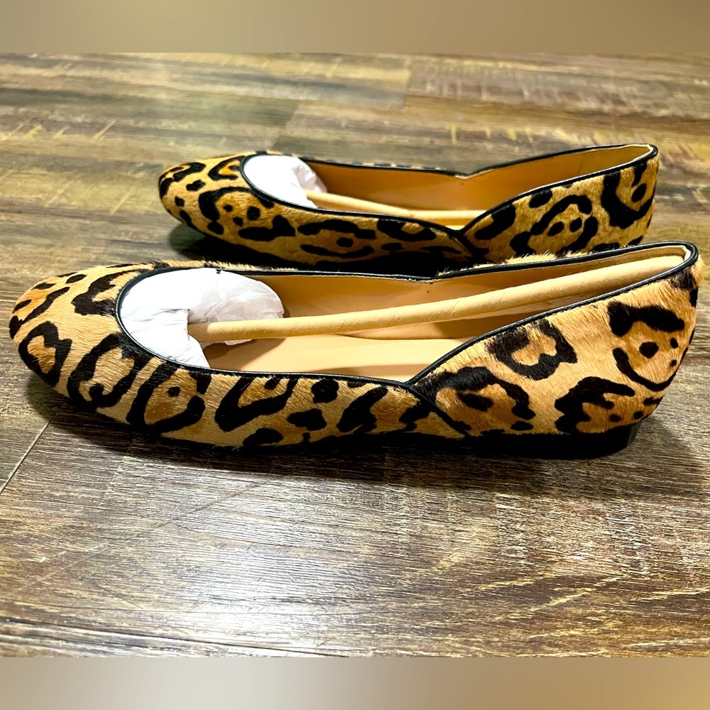 Polo Ralph Lauren Leopard Print Haircalf Flats - US Size 6B